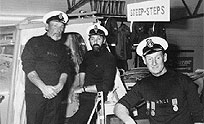 Wells Coxswains T Jordan, Graham Walker and D Cox on the Ernest Tom Nethercote