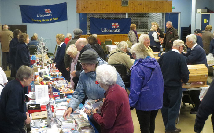 Stalls at the Xmas Bazaar