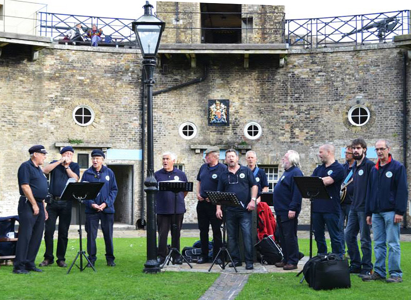 Nelson's Shantymen performing at Harwich