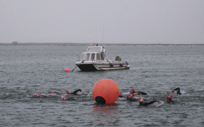 The North Norfolk Triathlon features an open-water swim in Wells quay