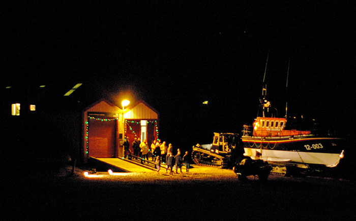 Guests arriving for the carol service