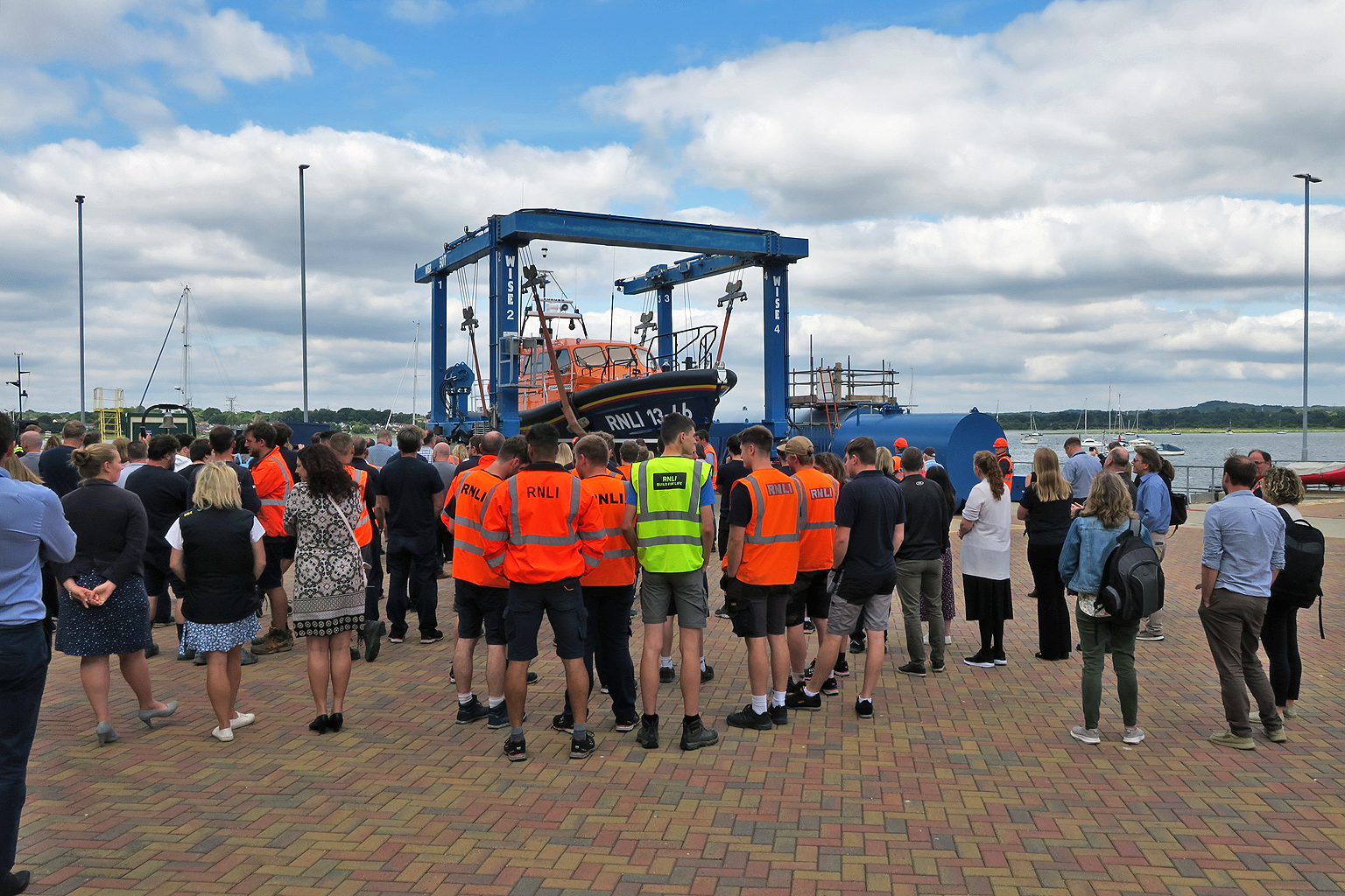 An audience of invited guests and RNLI staff