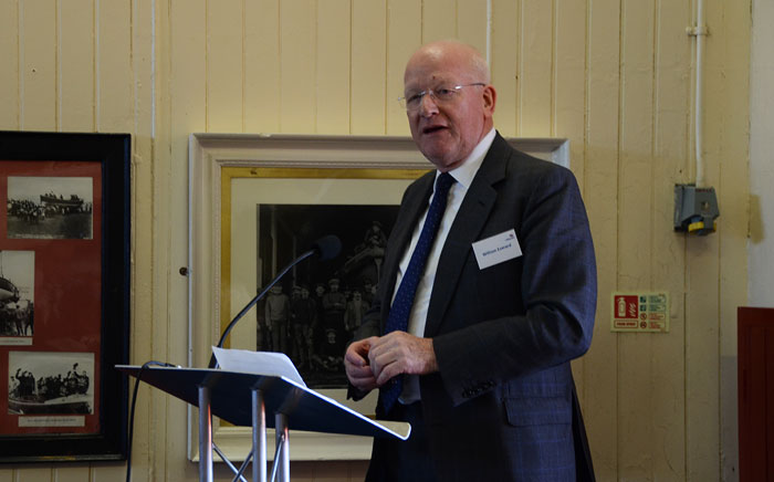 RNLI Council Member William Everard accepts the lifeboat on behalf of the RNLI