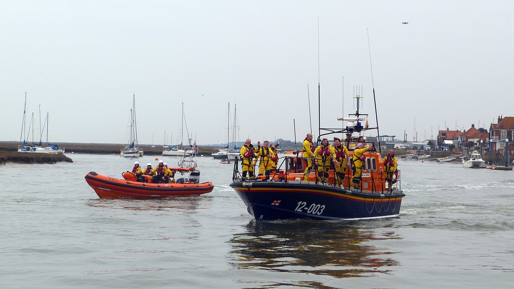 Mersey and Hunstanton lifeboat in the quay