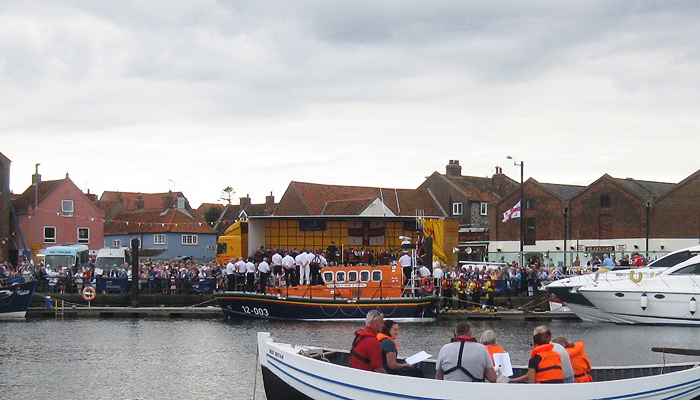 Our 56th annual lifeboat service at the quayside