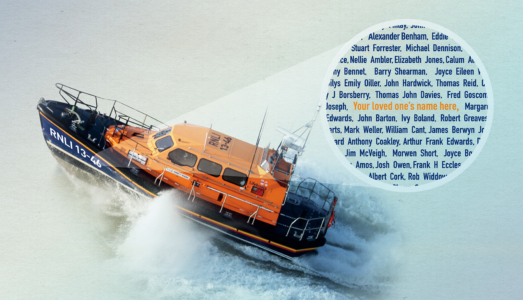 An opportunity for a loved one's name to be carried on the new Wells lifeboat...