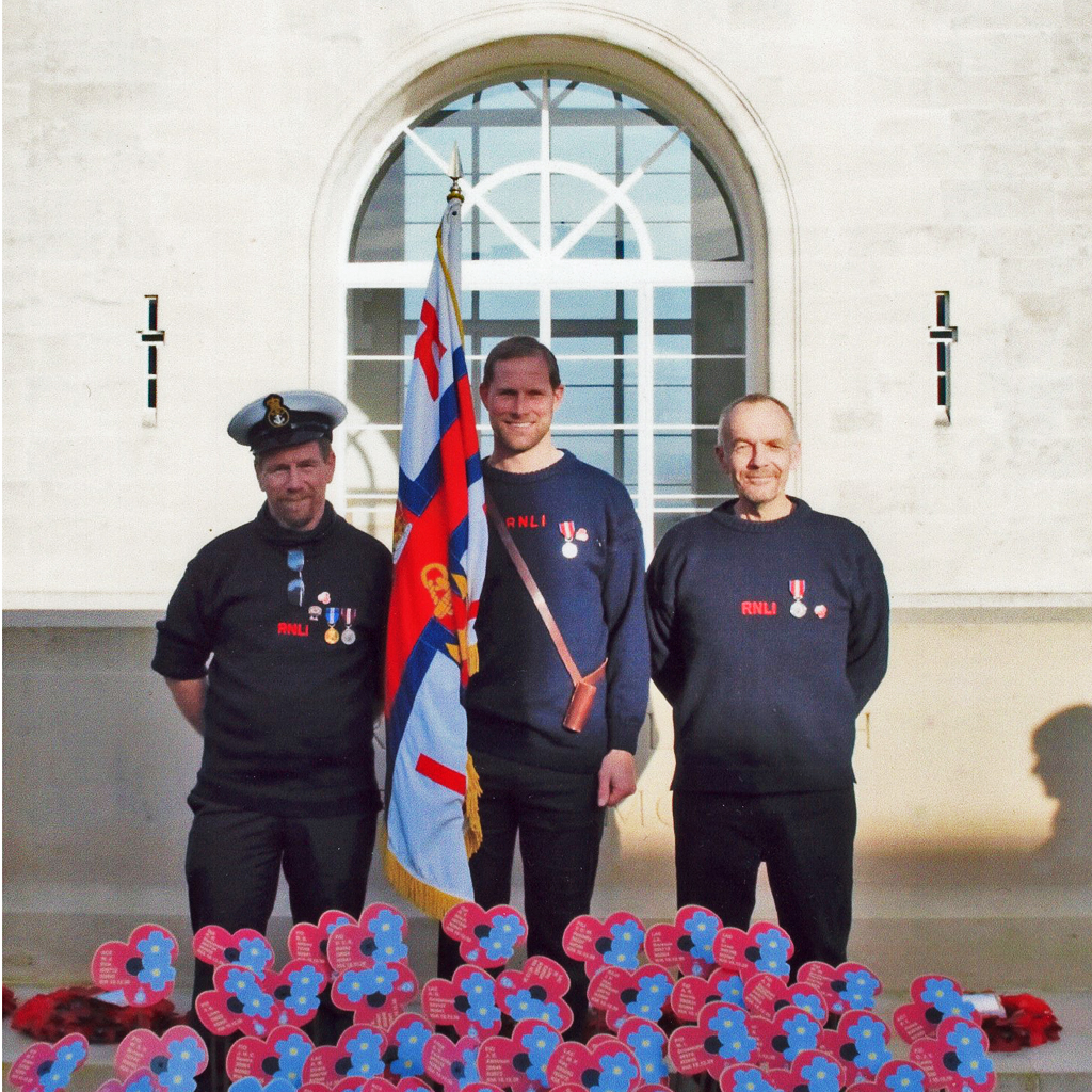 Nicky King, Kent Cooper and Ray West at the memorial service