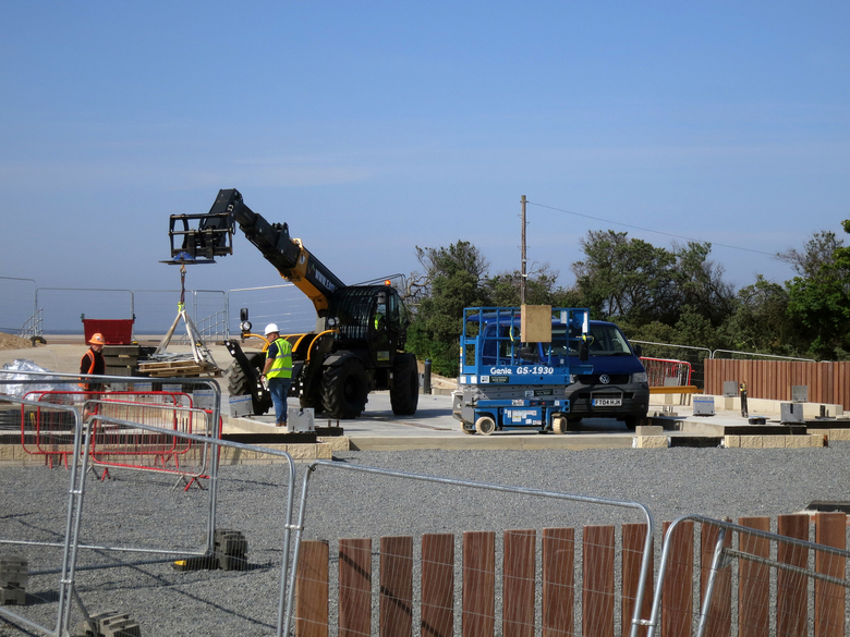 Materials being delivered to site as phase 2 gets underway