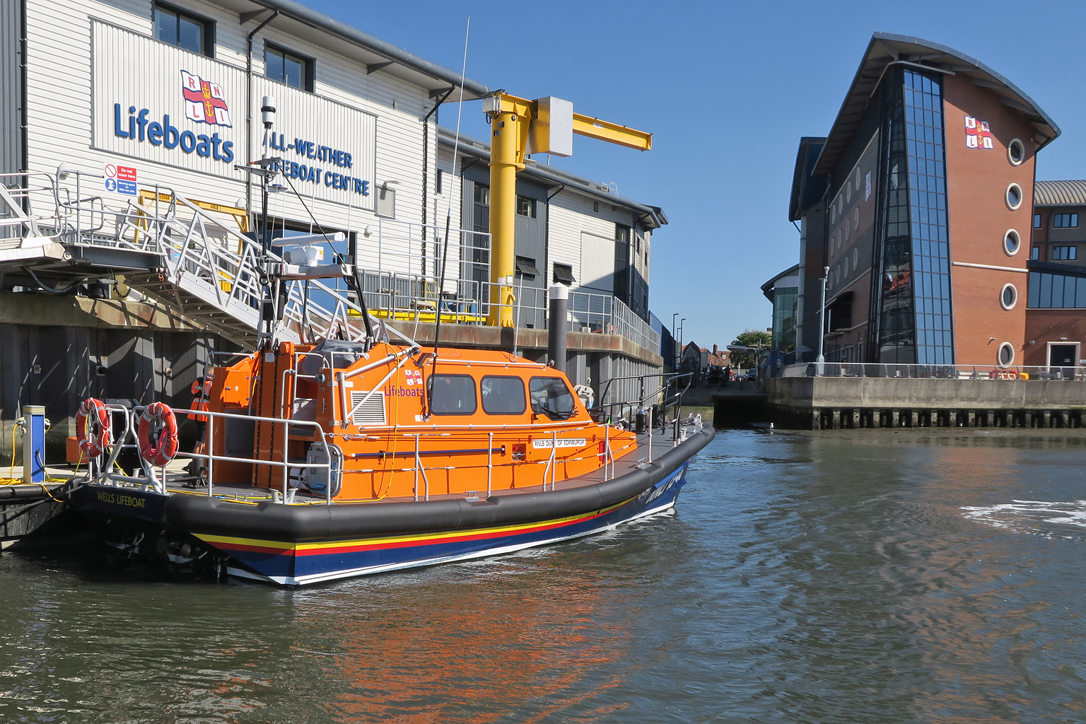 13-46 'Duke of Edinburgh' during commissioning trials at the All-Weather Lifeboat Centre in Poole
