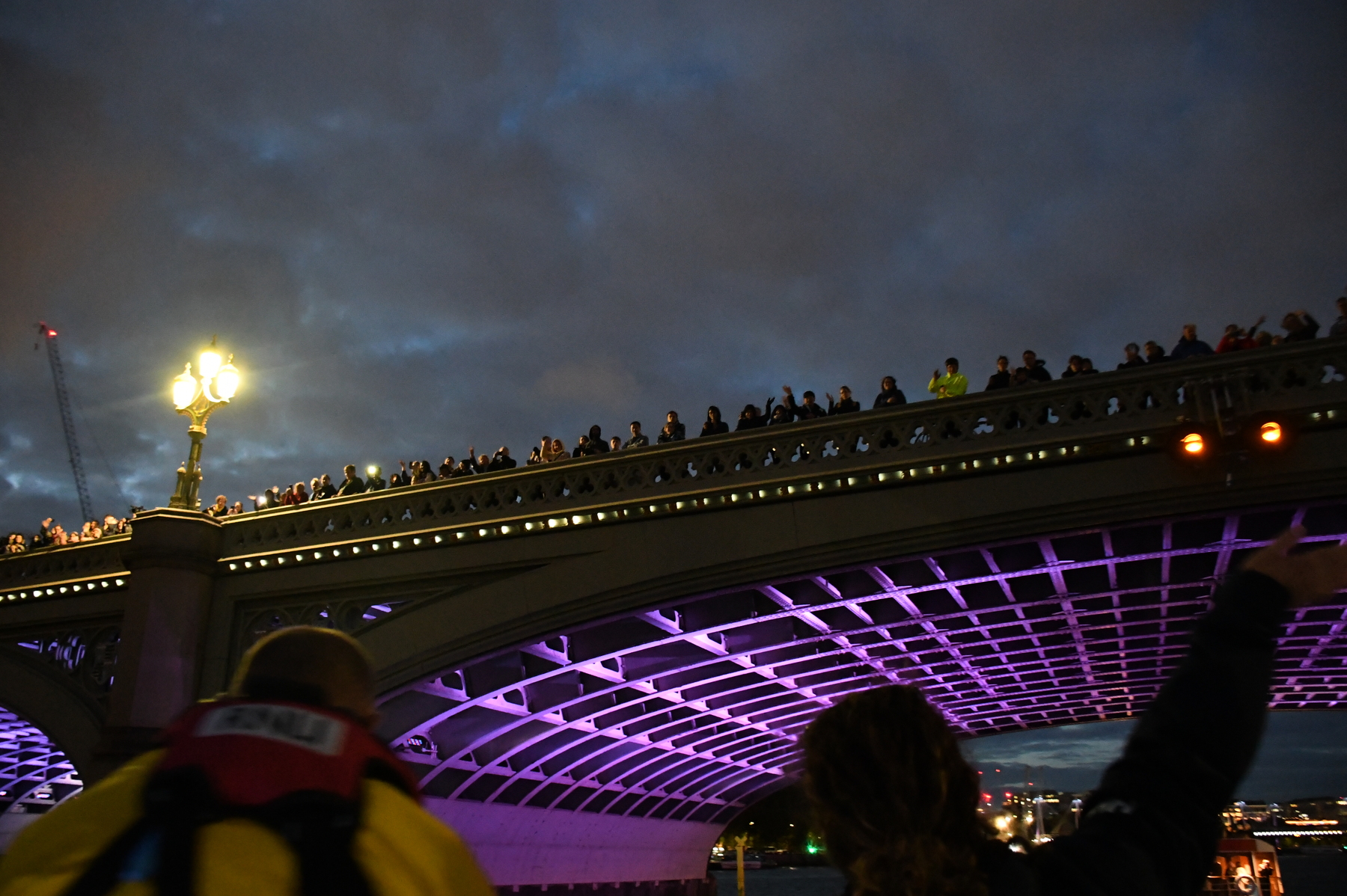 Crowd on Westminster bridge