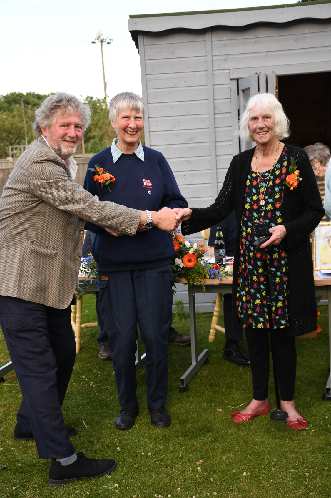 30 year service medals to Guild members Linda Ballard and Marylyn Smith