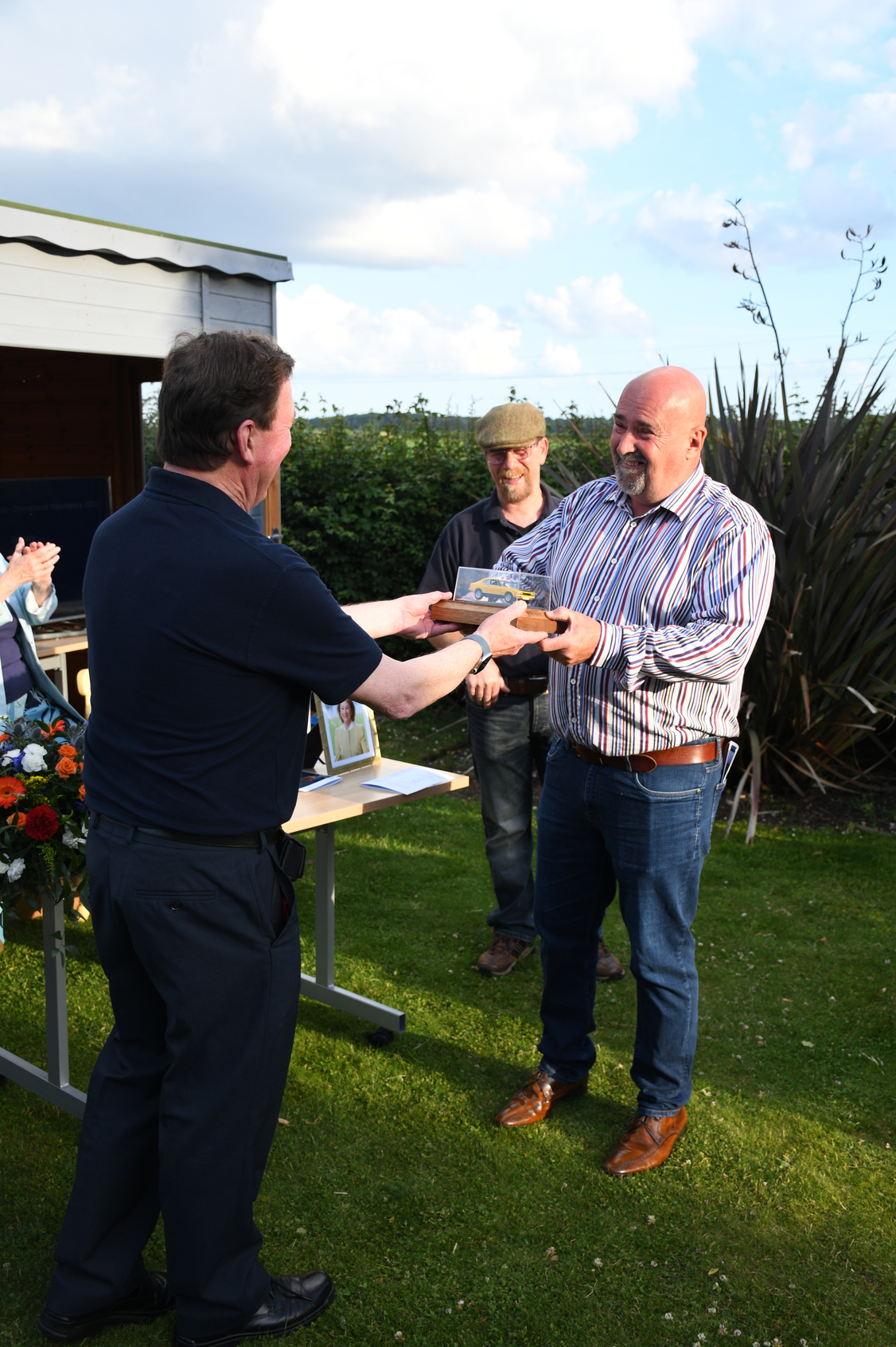 A token of our appreciation to Brian Gorton of Reside Construction, site manager for the new boathouse building