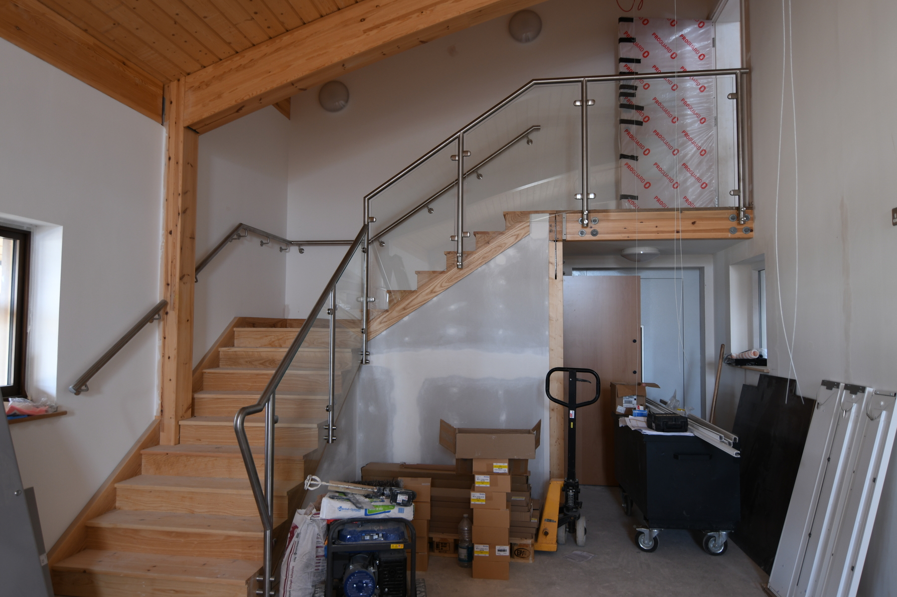 Stairs up to public viewing platform