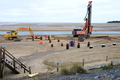 Installing piles for the ALB ramp