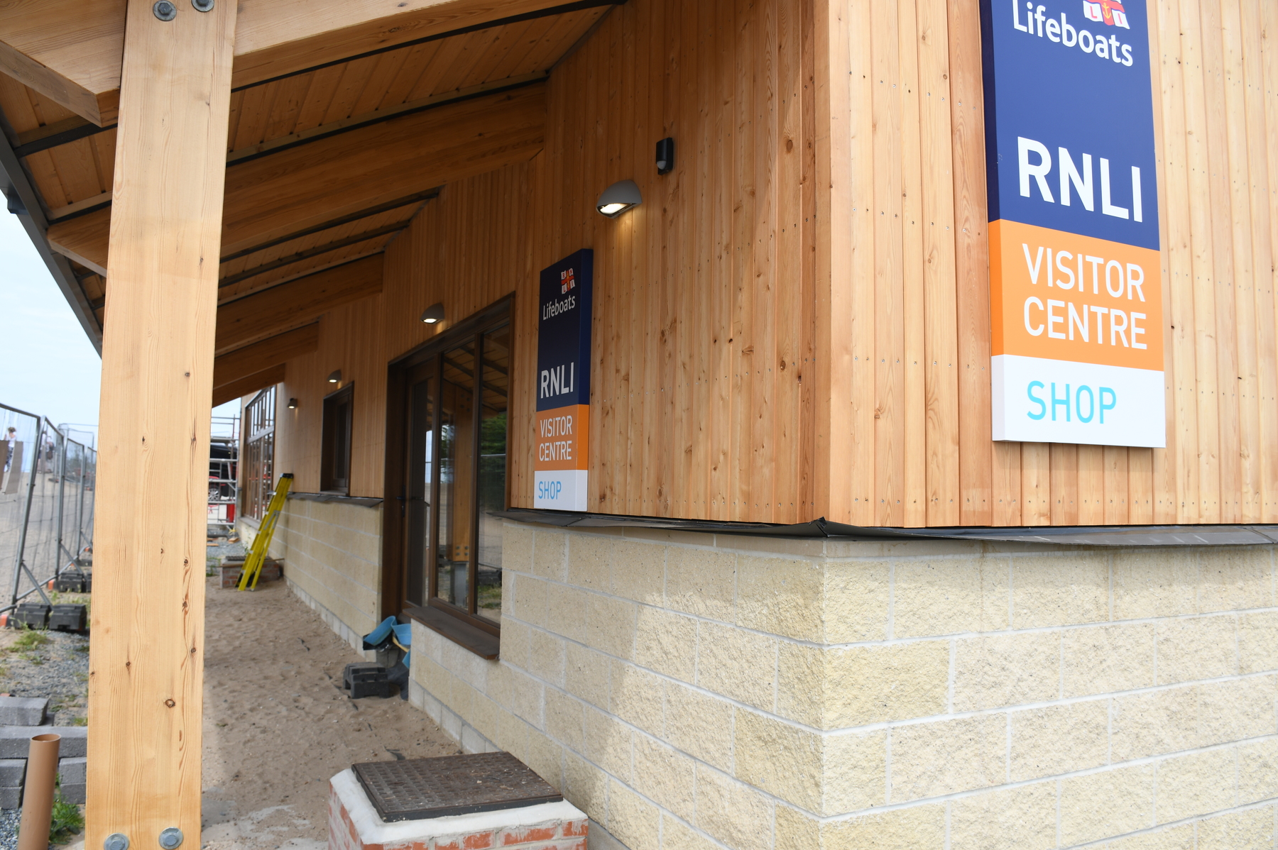 Shop signage and entrance