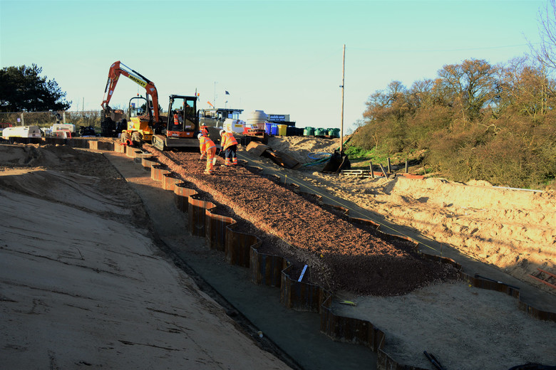 Preparing the ILB ramp for concreting