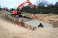 Concrete poured for lower section of ILB ramp