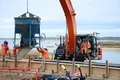 Pouring the capping beam