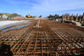 Steelwork in place ready ahead of the main concrete pour