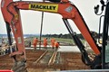 Concrete pouring for the building slab