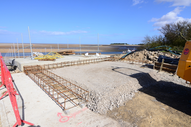 Concrete work at the top of the ALB ramp