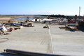 Concrete apron almost complete, looking from the ALB ramp towards the building, ILB ramp on left