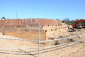 Beach dug out on the south side to make good the connection to the existing beach bank concrete slabs