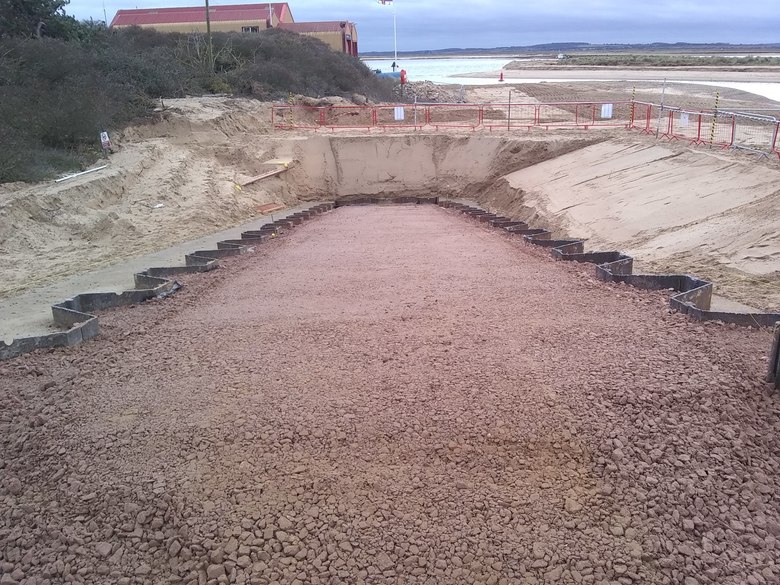 The ILB ramp waiting for concrete to be poured