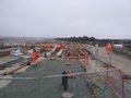 Concrete work progressing well on the west of the site