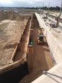 Filling in the timber terraces on the eastern side of the site