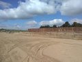 Levelled beach beyond the new lifeboat station
