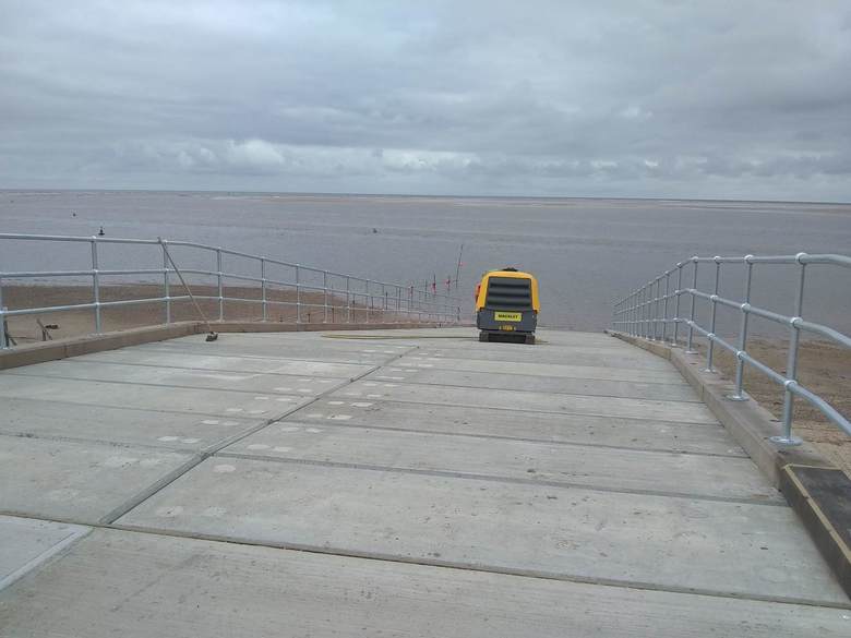 Completed ALB ramp with handrails added