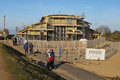 Insulation layers being added to the building