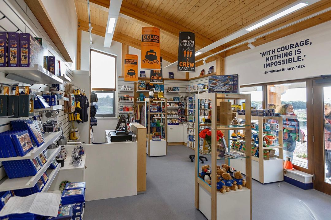 New boathouse shop interior