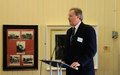 The Earl of Leicester, President of Wells Lifeboat Station, gives a vote of thanks and closes the formal proceedings