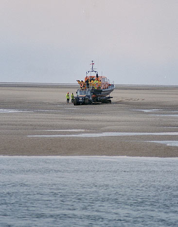 Returning from a trial launch on the east side