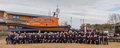 Everyone with the new era of Wells lifeboat;Shannon-class 'Duke of Edinburgh' and the new boathouse