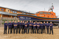 Current crew plus Lifeboat Operations Manager and newly trained team of SLRS wranglers with 13-46