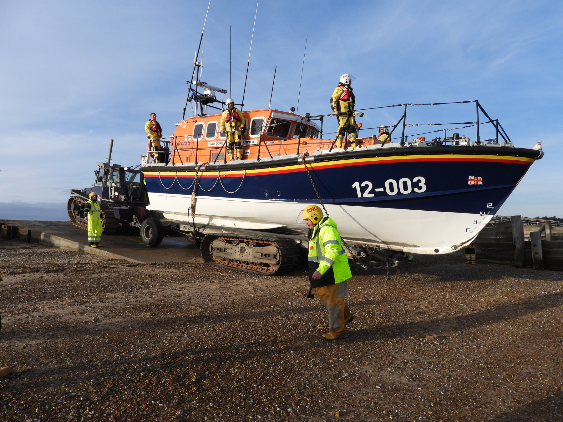 Ready to launch from the site of her old boathouse