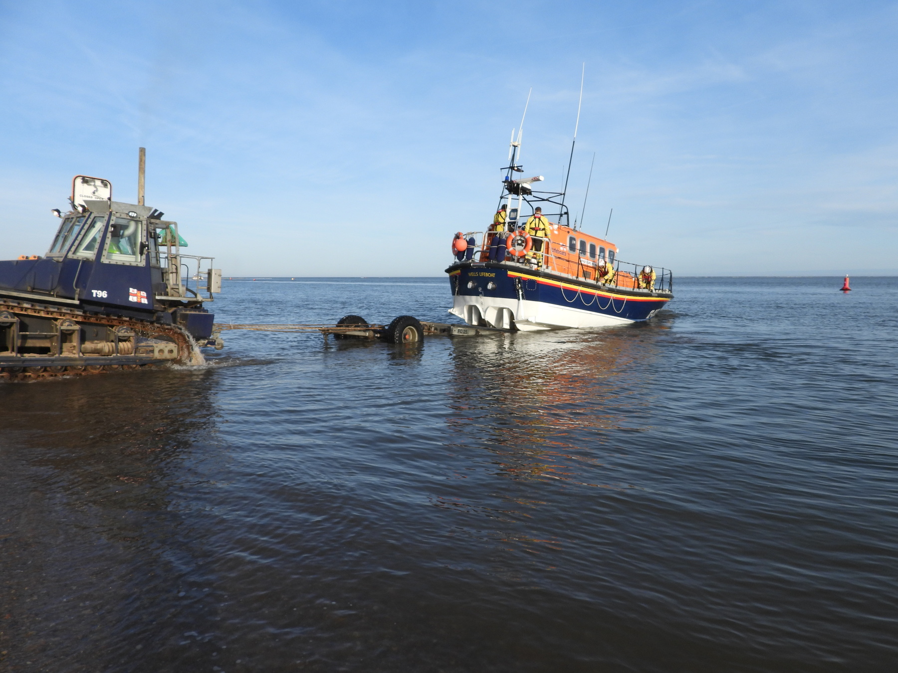 Mersey launching for her last exercise