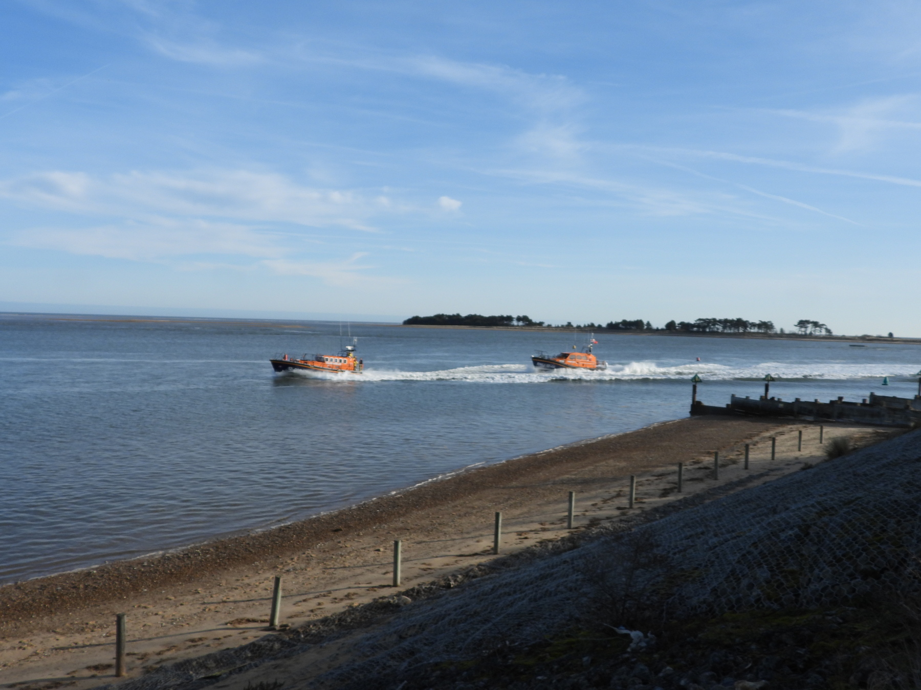 Mersey and Shannon heading out to repeat the exercise with different crew members