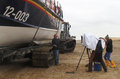 Jack Lowe setting up for a portrait of the coxswain