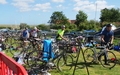 Superhero 2015 - transistion 2 from kayaks to bikes for 45 mile ride