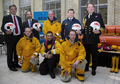 Wells crew and guests in London at the launch of the Civil Service Lifeboat Fund appeal for the Shannon lifeboat