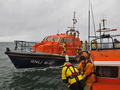 Cromer lifeboat coming alongside Wells lifeboat, exercise 2/2/20