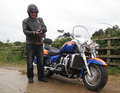 Matt's Triumph Rocket III Touring bike with lifeboat colours paintjob