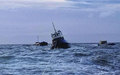 Tug 'Speedwell' and two barges under tow, 18/9/17