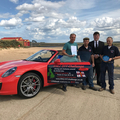 RNLI 911 Challenge visiting Wells with crew members (l-r) James Betteridge, Nicky King, Thomas Mann and Ray West