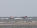 Lifeboat crossing the bar with FV 'Fair Lass' in tow, 28/4/21