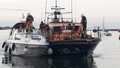 Lifeboat bringing 'Making Memories' up to the quay pontoons, 17/9/21